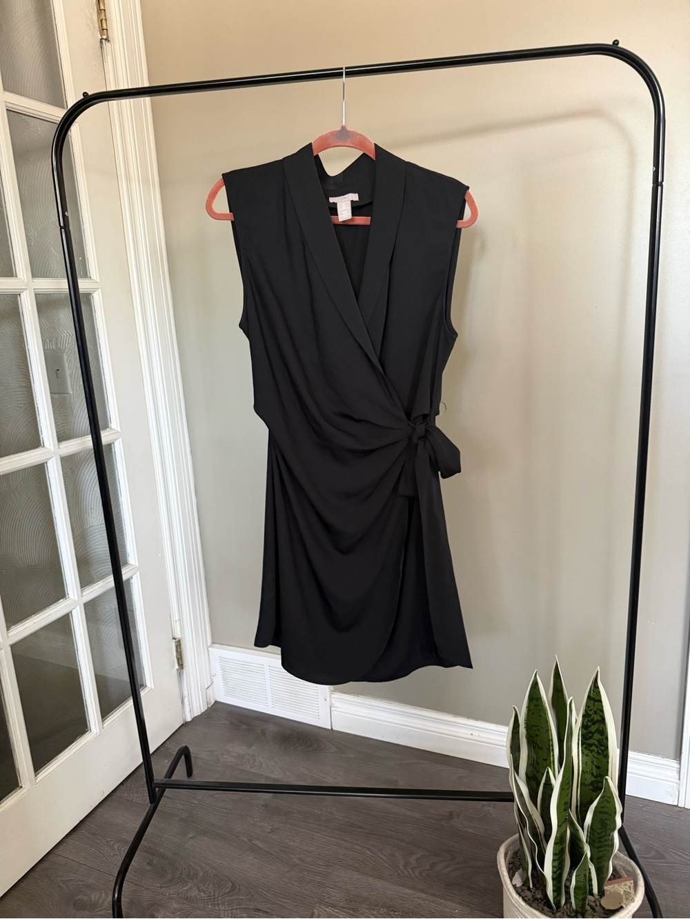 H&M Black Wrap Dress (L)